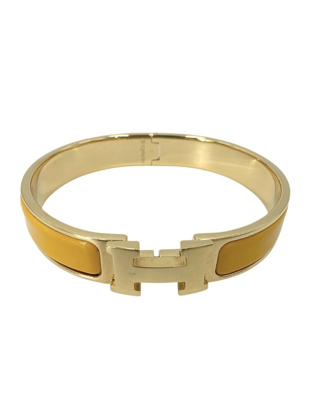 Hermes Bracelet Clic H Enamel Gold